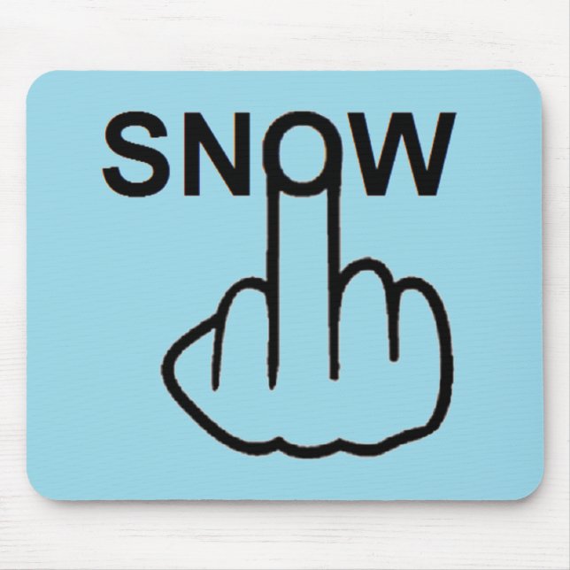 Tapis De Souris Tournage de neige Mousepad (Devant)