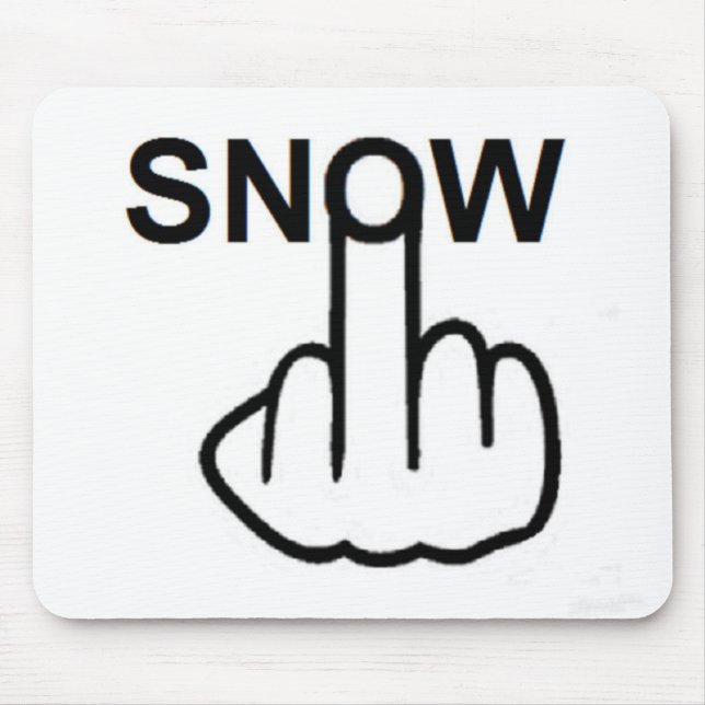 Tapis De Souris Tournage de neige Mousepad (Devant)