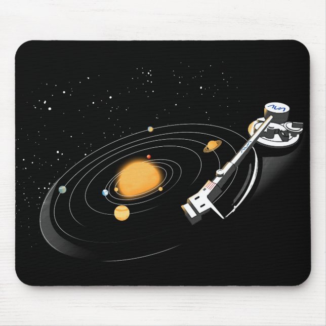 Tapis De Souris Tourne-disque cosmique (Devant)