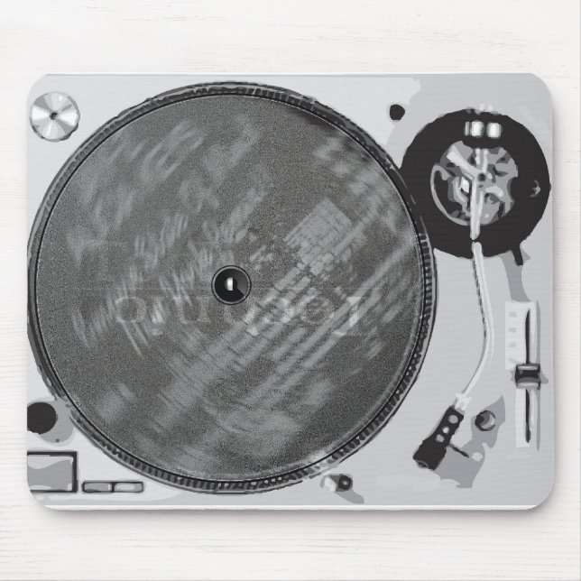 Tapis De Souris Tourne-disque du DJ (Devant)