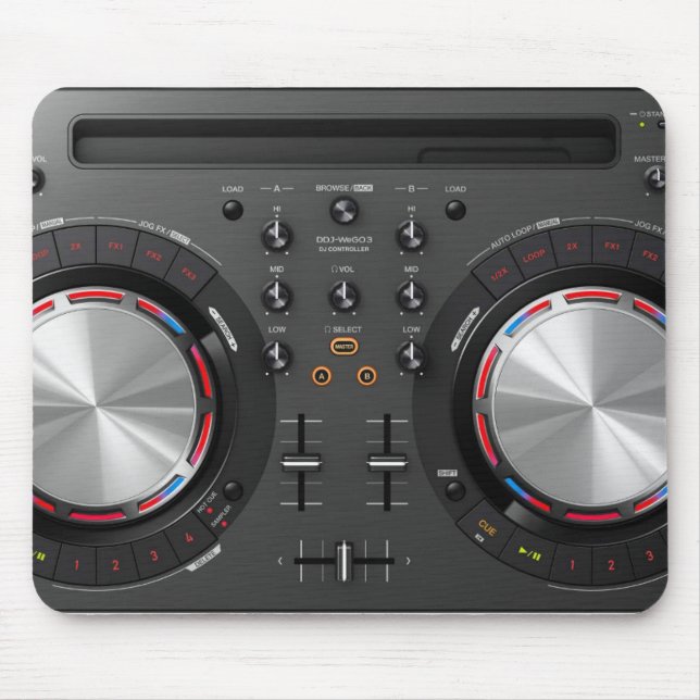 Tapis De Souris Tourne-disque Mousepad du DJ (Devant)