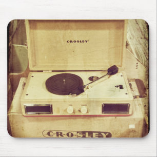 Tapis De Souris Tourne-disque vintage Mousepad