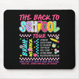 Tapis De Souris Tournée Retour à l'école Lightning Bolt Abcd Bruh