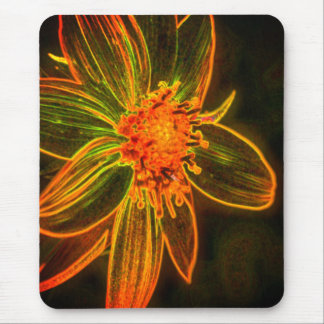 Tapis De Souris Tournesol Abstrait
