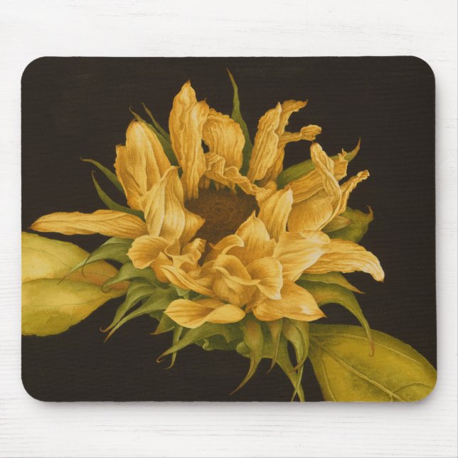 Tapis De Souris Tournesol avec le mousepad de mal de tête (Devant)