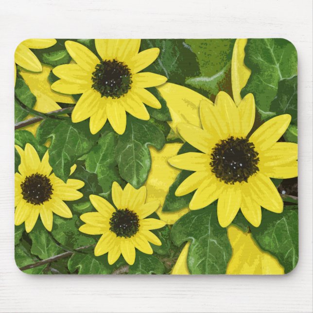 Tapis de souris tournesol de dune (Devant)
