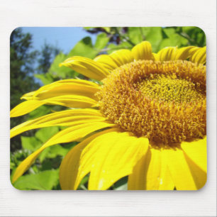 Tapis de souris Tournesol d'été Jaune Clair Tourne