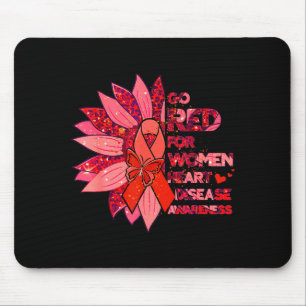 Tapis De Souris Tournesol léopard va rouge Santé Maladie cardiaque