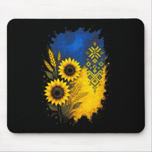Tapis De Souris Tournesol Ukraine Blé Art Patrimoine Coloré