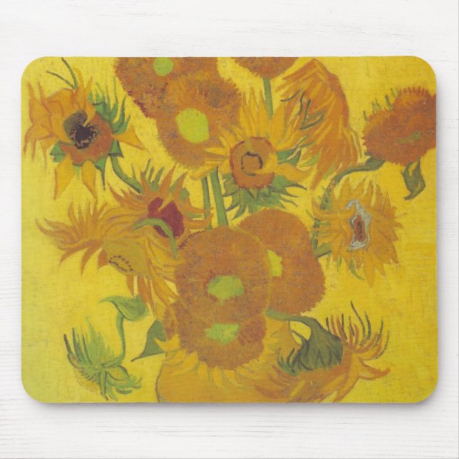 Tapis De Souris Tournesols 2 de Van Gogh (Devant)