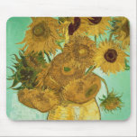 Tapis De Souris Tournesols de Vincent van Gogh |, 1888<br><div class="desc">Nombre de collection d'image :  BAL20294 tournesols,  1888 (huile sur la toile). Gogh,  huiles de fourgon de Vincent 1853-90) (sur la toile. Neue Pinakothek,  Munich,  Allemagne.  1888</div>
