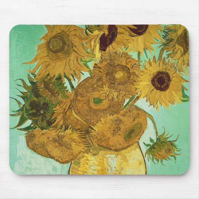 Tapis De Souris Tournesols de Vincent van Gogh |, 1888 (Devant)