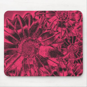 Tapis De Souris Tournesols roses métalliques Mousepad