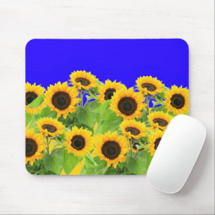 Tapis De Souris Tournesols Souris Pad Ukraine Drapeaux Couleurs -