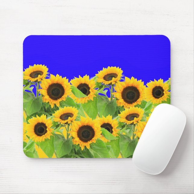 Tapis De Souris Tournesols Souris Pad Ukraine Drapeaux Couleurs -  (Avec souris)