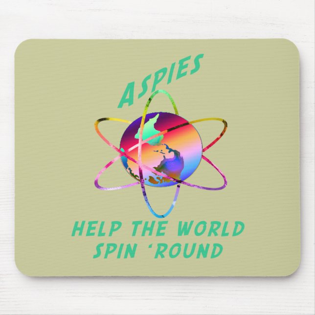 Tapis De Souris Tournez le monde Mousepad (Devant)