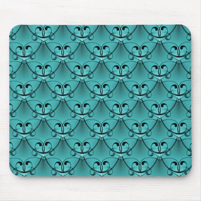 Tapis De Souris Tourquoise classique Glam Mousepad (Devant)