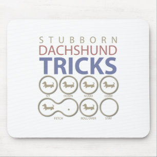 Tapis De Souris Tours de teckel, plaisanteries drôles de chien