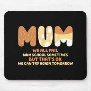 Tapis De Souris Tous échouent Maman École Maman Cadeaux Fête des M