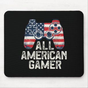Tapis De Souris Tous Gamer Américain 4 juillet Jeu Vidéo Jeu M