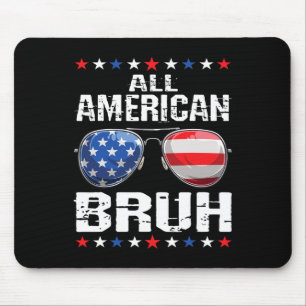 Tapis De Souris Tous les Américains 4 juillet Boys Patriotic Usa T