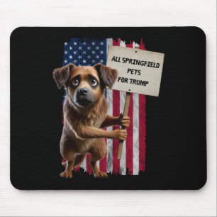 Tapis De Souris Tous Les Chiens De Springfield Pour Trump Ils Mang