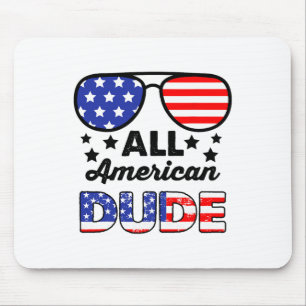 Tapis De Souris Tous les garçons américains 4 juillet Patriotique