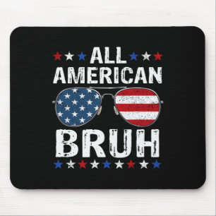 Tapis De Souris Tout Américain Bruh 4 Juillet Garçons Adolescents