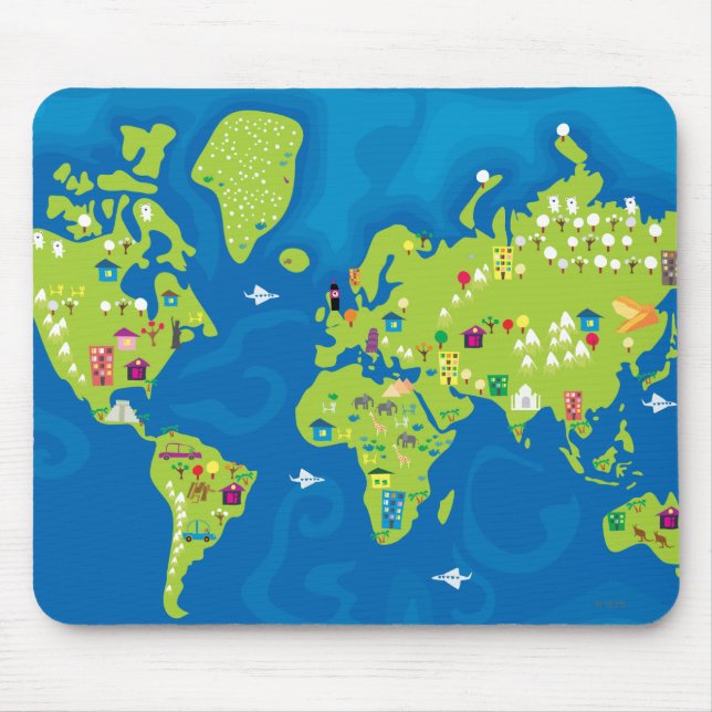 Tapis De Souris Tout autour du monde (Devant)