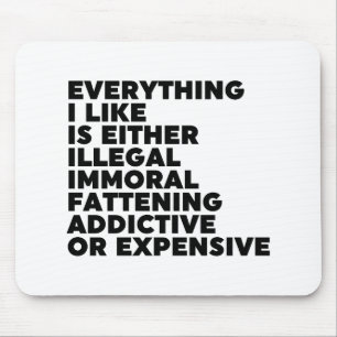 Tapis De Souris Tout ce que j'aime