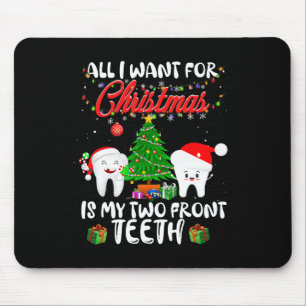 Tapis De Souris Tout Ce Que Je Veux Pour Noël, C'Est Que Mes Deux