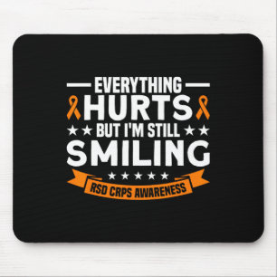 Tapis De Souris Tout Fait Mal, Mais Toujours Souriant Crps Rsd Obt