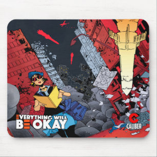 Tapis De Souris Tout ira bien v2 titre logo logo pavé souris