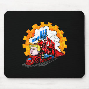 Tapis De Souris Tout le monde à bord du train Trump 2024 l'avenir