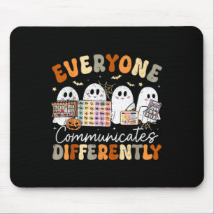Tapis De Souris Tout Le Monde Communique Différemment Halloween Sl