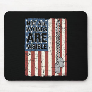 Tapis De Souris Toutes Les Blessures Ne Sont Pas Visibles Ptsd Cit