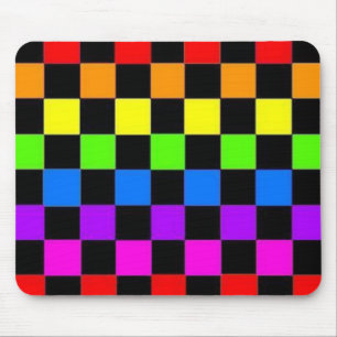 Tapis De Souris Toutes les couleurs À damiers Mousepad