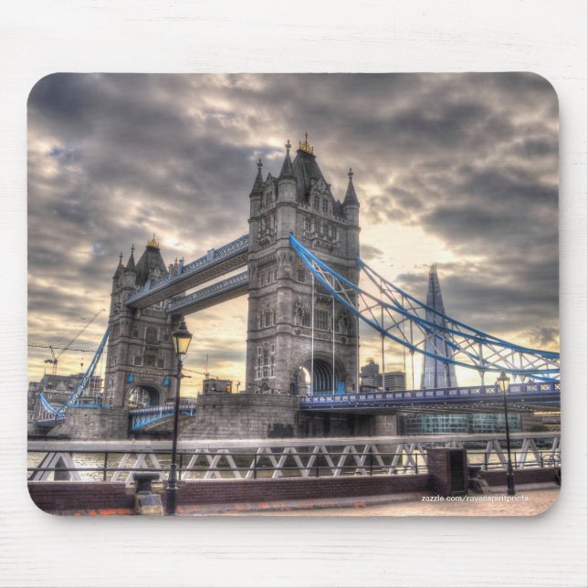 Tapis De Souris Tower Bridge & The Shard, Londres, Angleterre (Devant)
