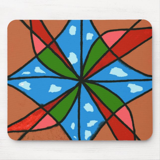 Tapis De Souris "Toy Windmills" Résumé Design Mousepad (Devant)