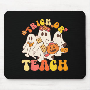 Tapis De Souris Trace Ou Enseigner Ghost Halloween Enseignant Esth