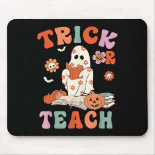 Tapis De Souris Tracer Ou Enseigner Retro Super Fantôme Professeur
