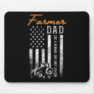 Tapis De Souris Tracteurs de paysans Drapeau américain Patriotique