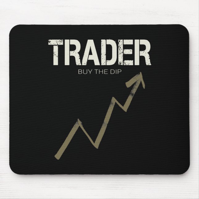 Tapis De Souris Trader Acheter Le Trader Dip Day Et CryptoCurrency (Devant)