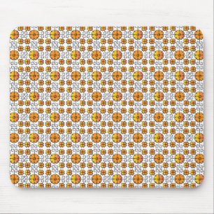 Tapis De Souris Traditional Latvian SUN sign geometric pattern V