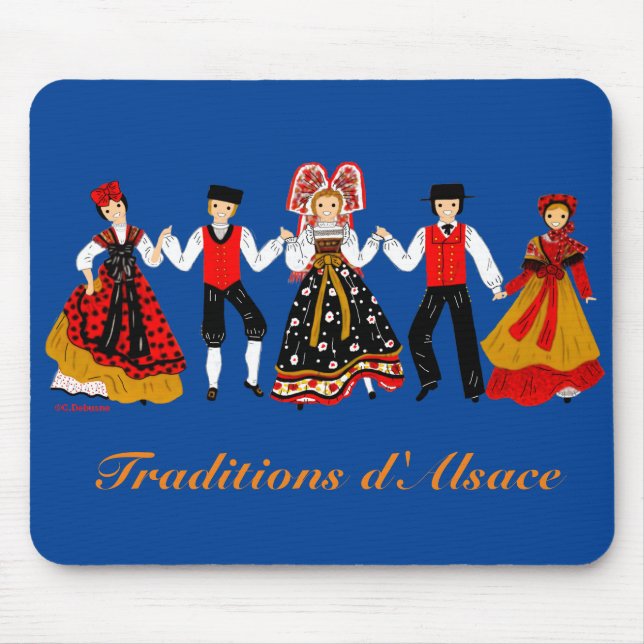 Tapis De Souris Traditions d'Alsace, France (Devant)
