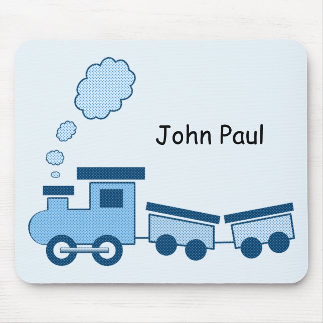 Tapis De Souris Train Choo Choo Bleu (Devant)