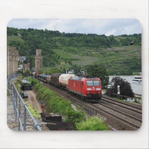 Tapis De Souris Train de marchandises à Oberwesel