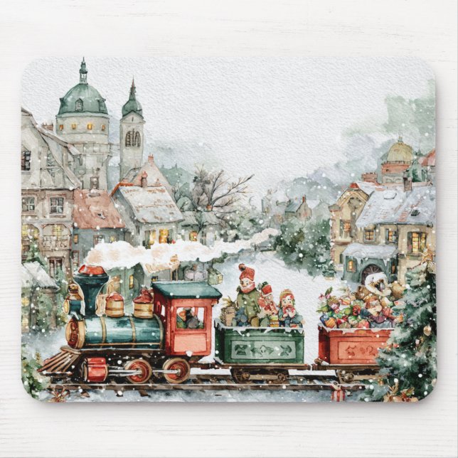 Tapis De Souris Train de Noël (Devant)