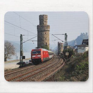 Tapis De Souris Train de voyageurs à Oberwesel