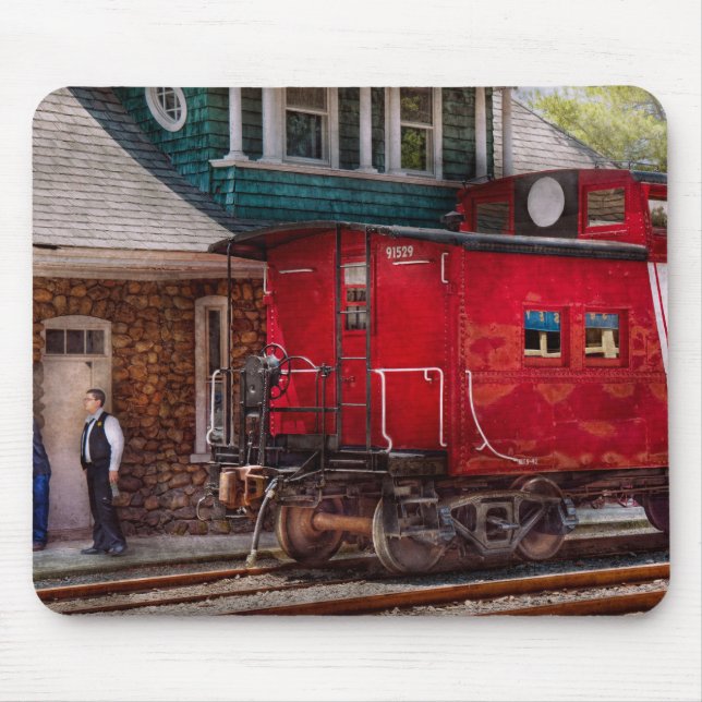 Tapis De Souris Train - Fourgon de queue - Fin de ligne (Devant)